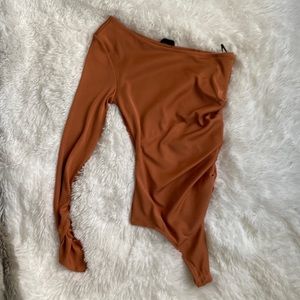 Nbd one shoulder long sleeve bodysuit